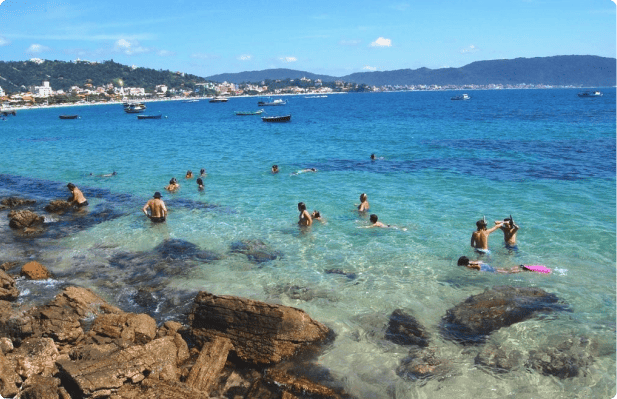 Bombinhas + Cuatro Islas